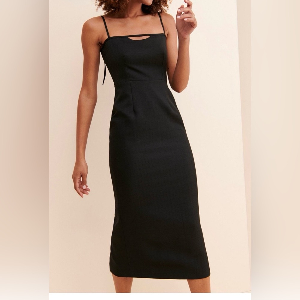 Anthropologie Elegant Ultra Flattering Classic Black Women's Dress - Picture 4 of 5